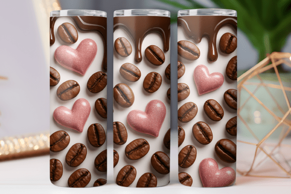 3D Coffee Tumbler Wrap Skinny Art 20oz: Elevating Custom Drinkware Design
