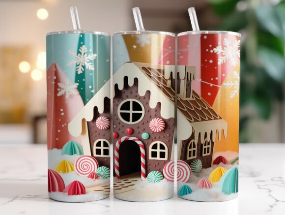 3D Gingerbread House Tumbler Wrap Design: A Practical Guide for Creators