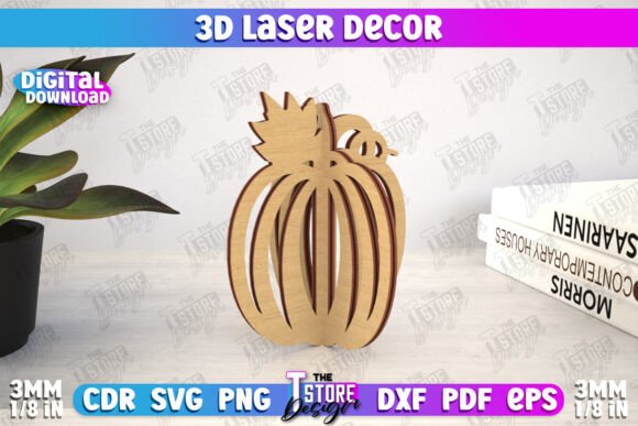 3D Laser Décor Pumpkin Shape CNC: Transforming Wood into Seasonal Art