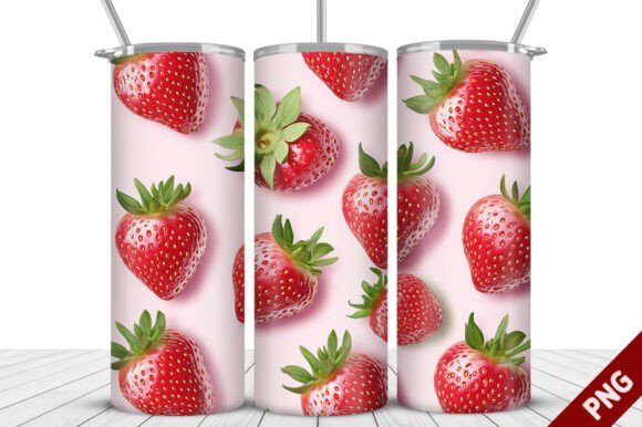 3D Strawberry Tumbler Wrap Png Design: A Comprehensive Guide