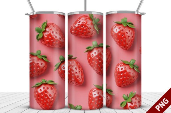 3D Strawberry Tumbler Wrap - Png Design: A Practical Evaluation for Creators