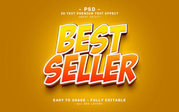 3D Text Effect Best Seller Design: A Practical Evaluation