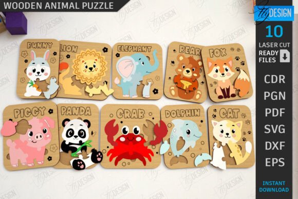 Evaluating the Kids Animals Puzzles Laser Cut Bundle for DIY Creators