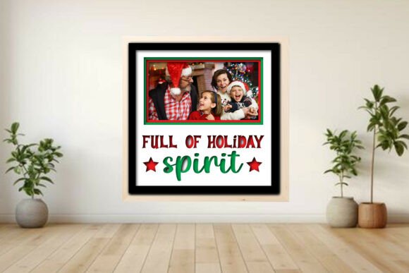 Full of Holiday -- Photo Frame Shadow: A Layered Memory Project