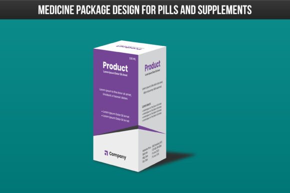 Pills and Supplements Medicine Package Design