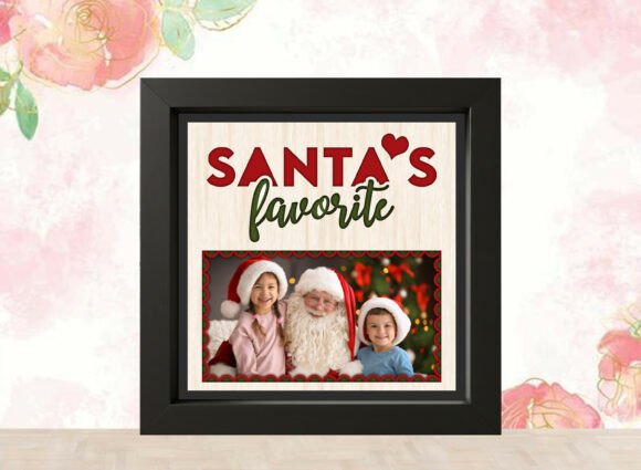 Santa’s Favorite Photo Frame Shadow Box