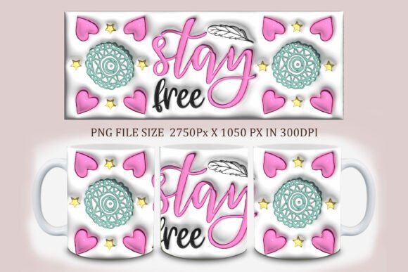 Unlocking Creativity: A Guide to 3D Inflated Stay Free and Boho Mug Designs